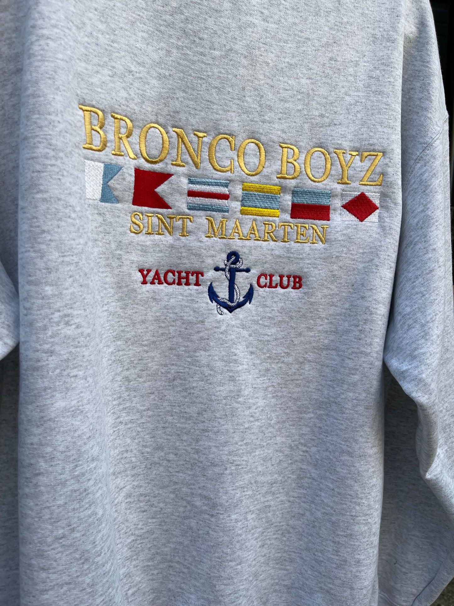 Sint Maarten Navy Ash Grey Sweatshirt
